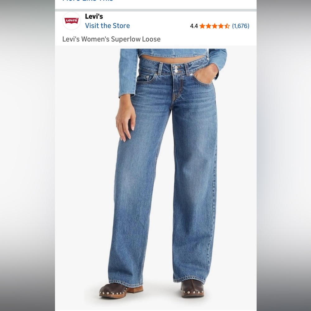 Levi's superlow Women's Jeans in Medium Blue Wash